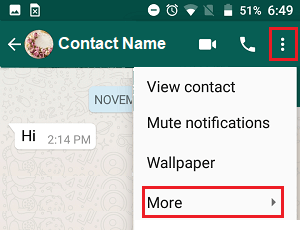 Дополнительные возможности в WhatsApp на телефоне Android