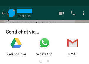 Отправить чат в WhatsApp через параметры