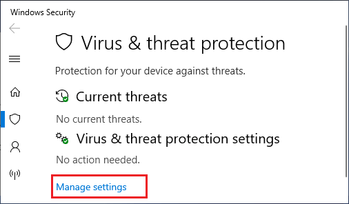 Управление настройками защиты от вирусов и угроз в Windows 10