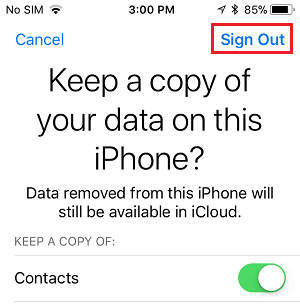 Сохранить копию данных iCloud на iPhone