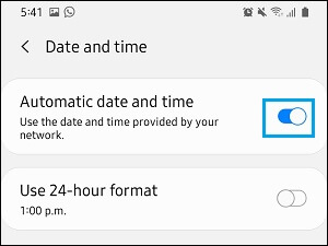 Установить автоматическую дату и время на iPhone