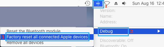 Сброс настроек Bluetooth-устройств на Mac