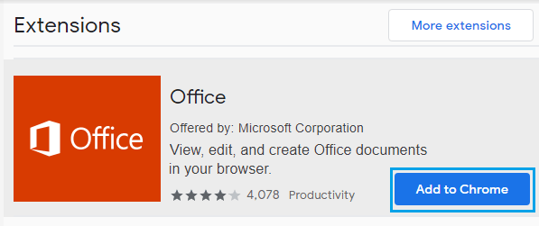 Скачать расширение Microsoft Office Online