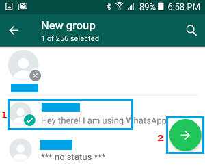 Добавить людей в группу WhatsApp