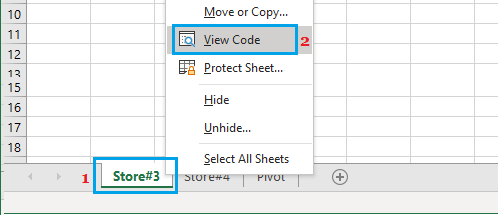 Просмотреть вариант кода в Excel