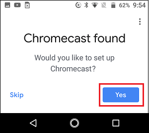 Chromecast находится в приложении Google Home