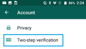 Вариант двухэтапной аутентификации в WhatsApp