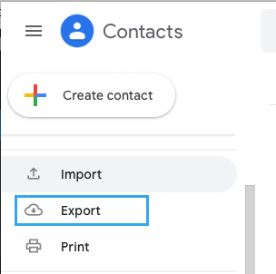 Экспорт контактов Gmail на компьютер