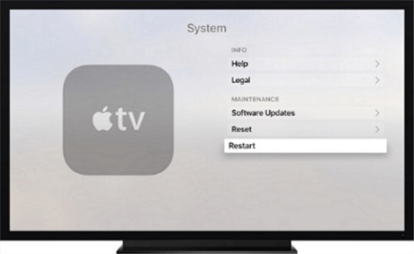 Перезагрузите Apple TV