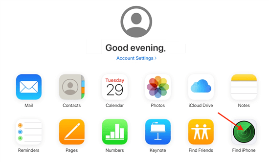 Отключить «Найти iPhone» в iCloud