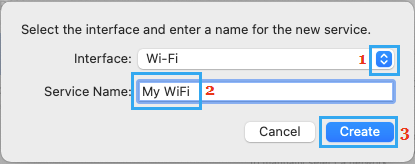 Создать сеть WiFi на Mac