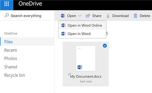 Устранение проблем с OneDrive - не удается открыть файлы Word в онлайн-приложении Word