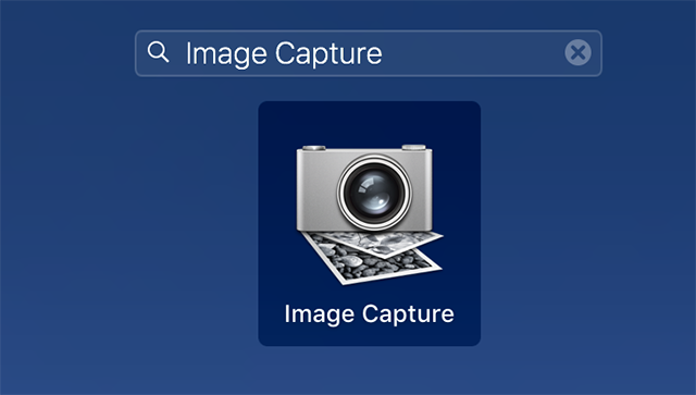 Доступ к приложению Image Capture на вашем Mac