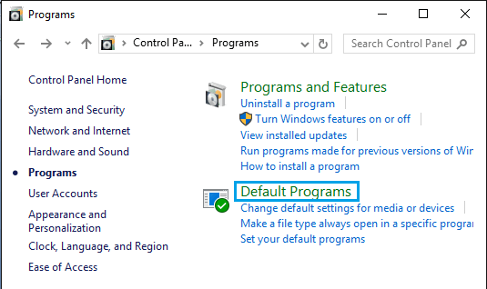 Программы Windows 10 по умолчанию