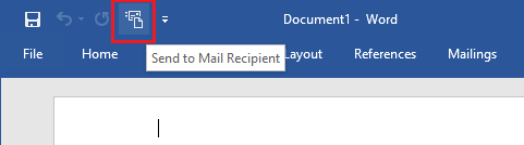  Отправить получателю почты в Microsoft Word