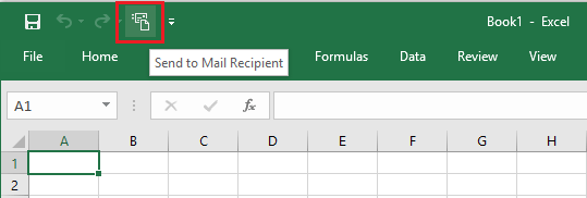 Отправить получателю почты в Microsoft Excel