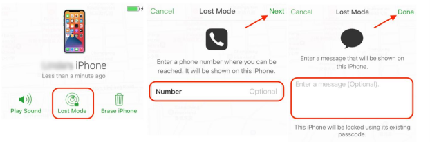 Активировать режим пропажи для iPhone в iCloud