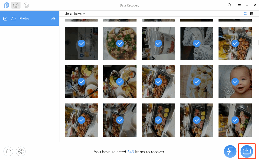 Как восстановить удаленные фотографии из галереи Android - шаг 3