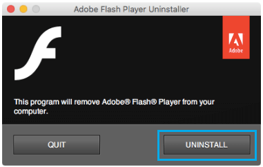 Удалить Flash Player Popup на Mac