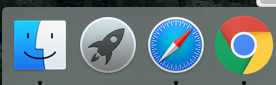Значок Finder в Dock на Mac
