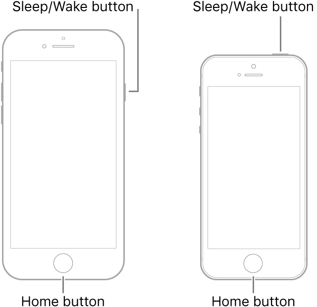 Force reboot an iPhone 6 and earlier