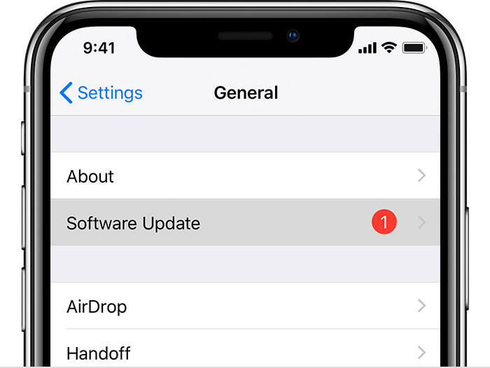 Исправьте iTunes Backup Greyed Out с помощью обновления версии iOS