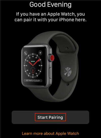 Настройка и сопряжение Apple Watch с iPhone - Шаг 1
