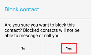 Вы уверены, что хотите заблокировать всплывающее окно контакта в imo на телефоне с Android?