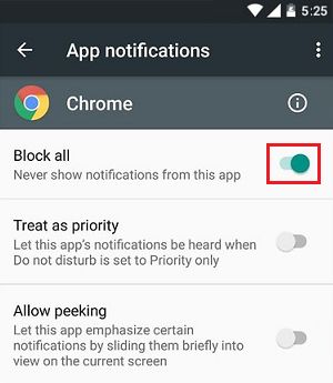 Блокировать все уведомления на телефоне Android