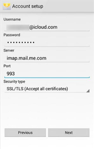 Как получить доступ к электронной почте iCloud на Android - Шаг 3