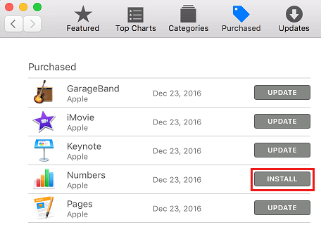 Установить удаленное приложение из Mac App Store