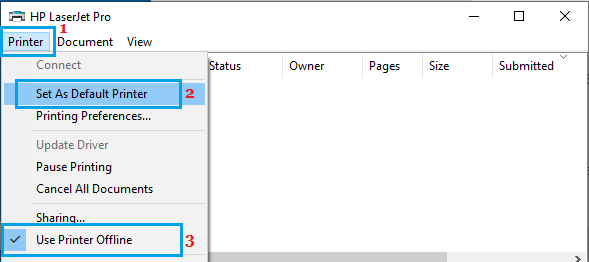 Установить в качестве принтера по умолчанию в Windows