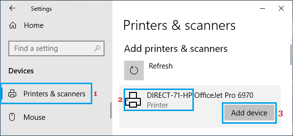 Добавить принтер к ПК с Windows
