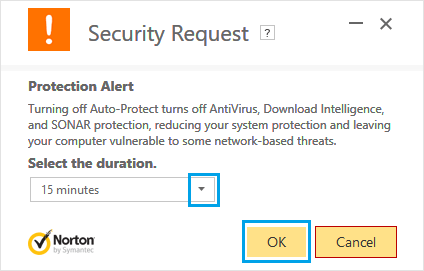 Отключить автоматическую защиту на ПК с Windows