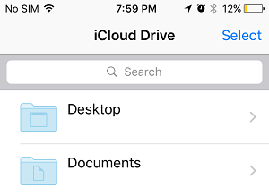 Документы и папки рабочего стола на iCloud Drive