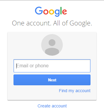 Войти в аккаунт Google