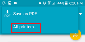 Все принтеры на телефоне Android