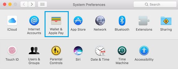 Настройки кошелька и Apple Pay на Mac