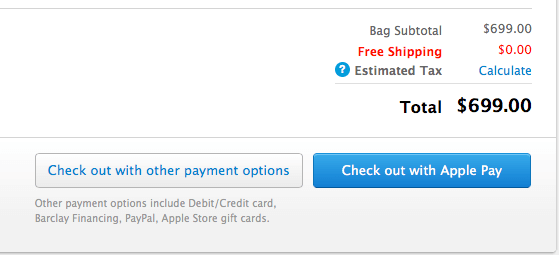 Оплата с помощью кнопки Apple Pay