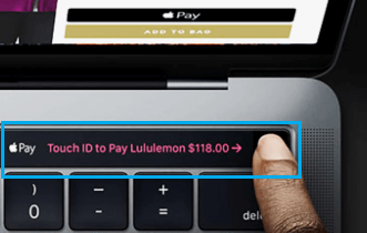 Оплата через Apple Pay на MacBook Pro