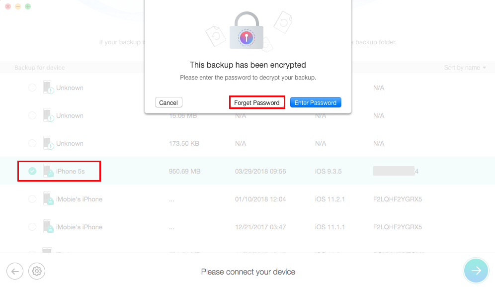 Как отключить шифрование резервной копии iTunes без пароля - шаг 2