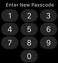 Введите пароль для Apple Watch