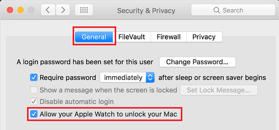 Разрешить Apple Watch разблокировать Mac