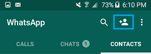 Добавить контакты в WhatsApp на телефоне Android