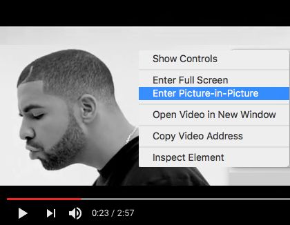 Войдите в режим «Картинка в картинке» на Mac