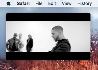 Воспроизведение видео с YouTube в режиме «Картинка в картинке» на Mac