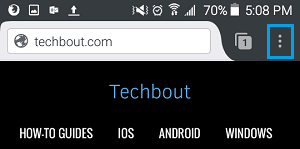 Значок Firefox с 3 точками в Android