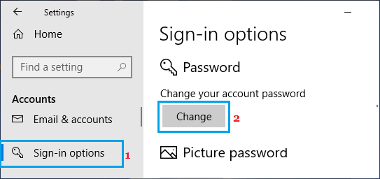 Вариант изменения пароля в Windows