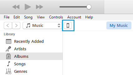 Значок телефона в iTunes