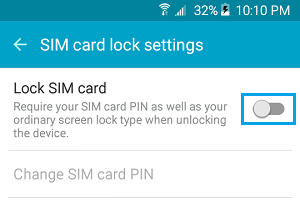 Блокировка SIM-карты на телефоне Android